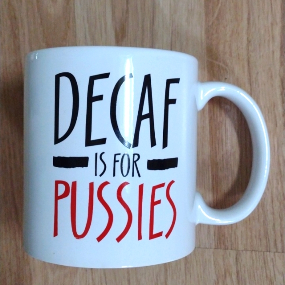 Decaf Coffee 18 Oz Ceramic Mug